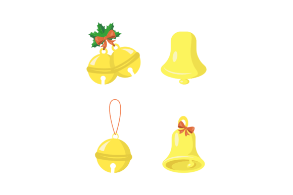 Bell Christmas Illustrations for Festive Branding