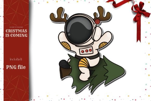 Christmas Astronaut: Fresh Illustrations for Holiday Brands