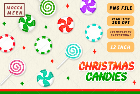 Christmas Candy Collection: Sweet Illustrations for Sellers