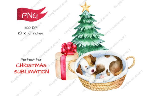Christmas Dog Illustrations for Festive Branding
