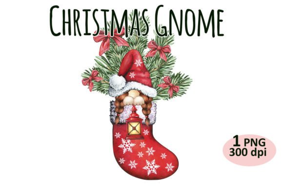 Christmas Gnone Clipart: Fresh Illustrations