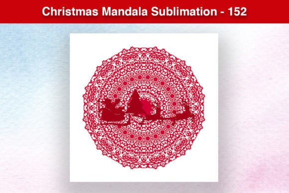 Christmas Mandala Sublimation 152: Premium Illustrations