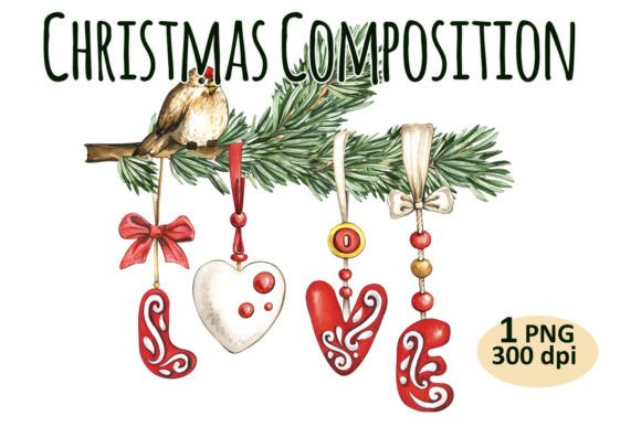 Christmas Tree Branch Clipart PNG Toy: Fresh Illustrations