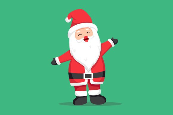 Cute Christmas Santa Illustrations for Branding