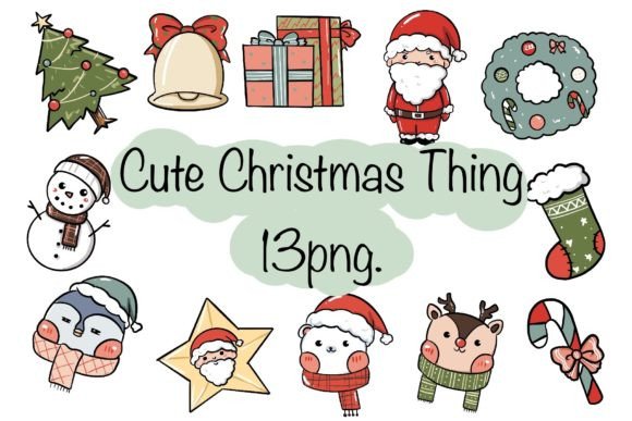 Cute Christmas Thing Illustrations for Holiday Sales
