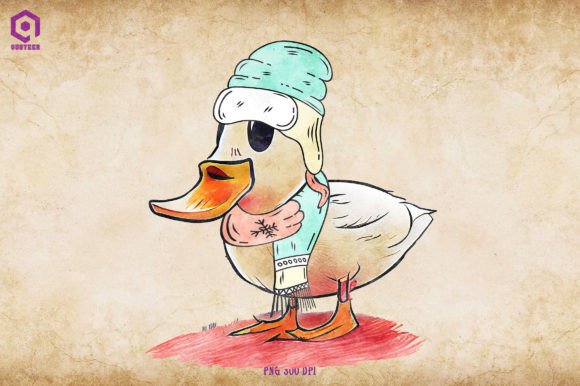 Duck Cozy Christmas: Festive Illustrations for Brands