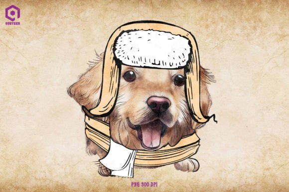 Golden Retriever Cozy Christmas Illustrations Review
