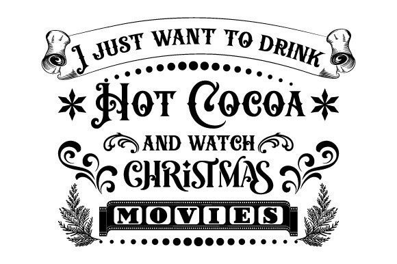 Hot Cocoa & Christmas Movies: Festive Illustrations