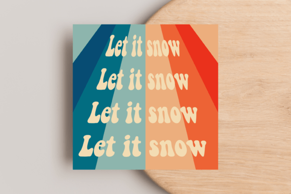 Let It Snow Christmas Card: Festive Illustrations