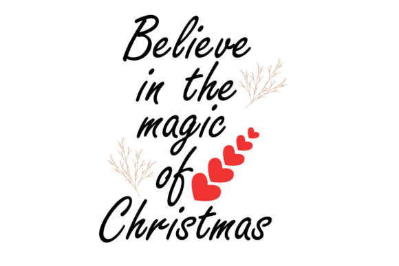 Merry Christmas Decor Text: Festive Illustrations