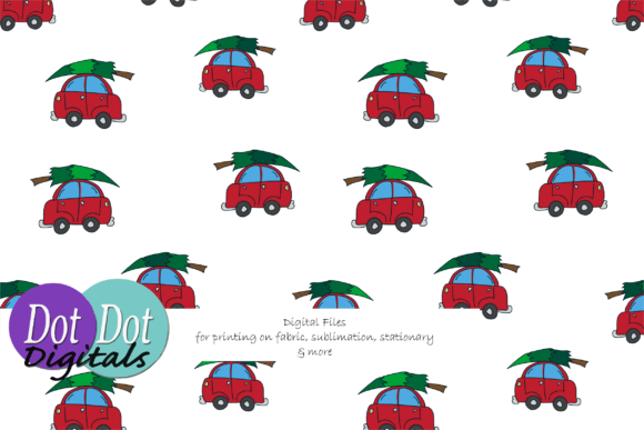 Red Car with Christmas Tree Seamless: A Designer's Review